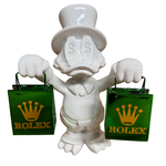 Sculptuur, Lior24, Dagobert Duck, Wit groen